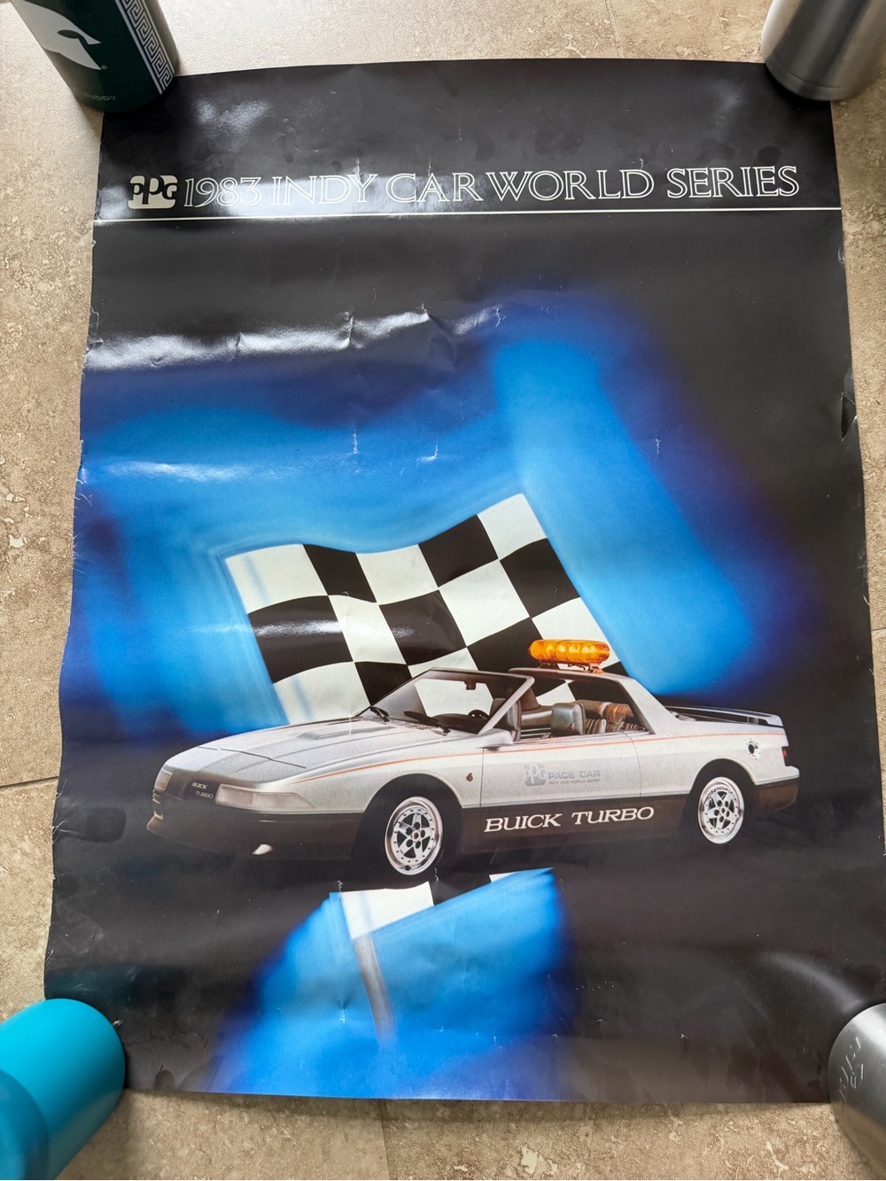 Buick Turbo PPG Pace Car 1983 Indy Car World Series Vintage Poster 24x18